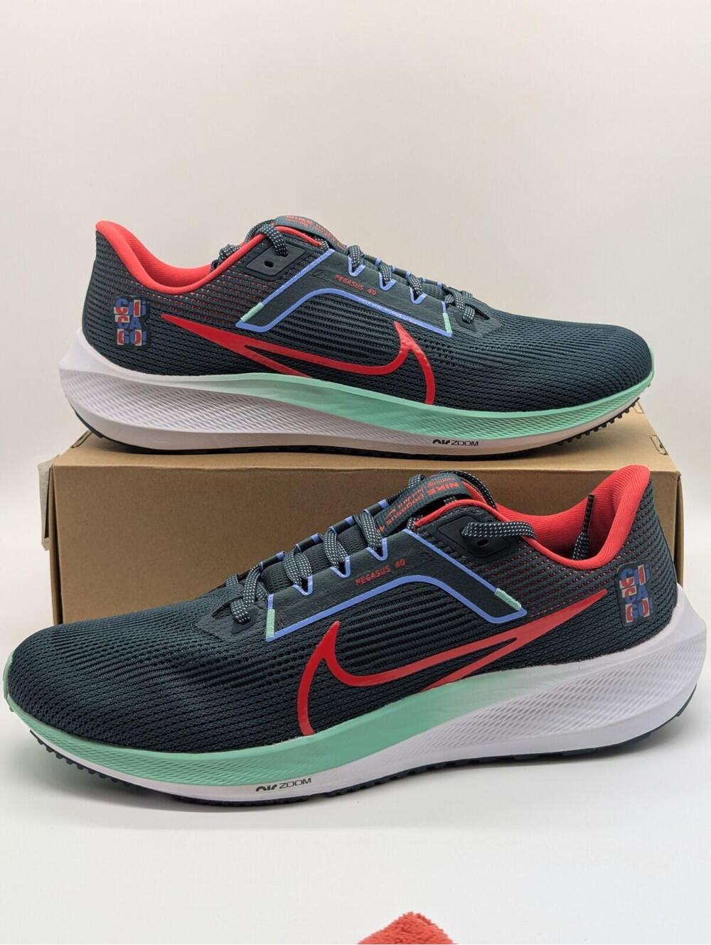 Mens Size 13 - Nike Air Zoom Pegasus 40 Deep Jungle Running Shoes FN6816-328 New